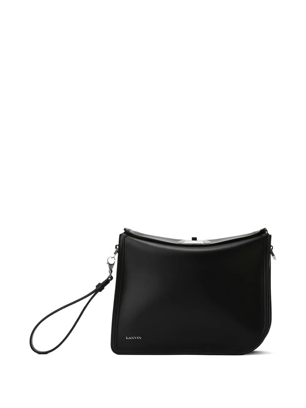 Lanvin logo-plaque clutch bag | Black | Image 1