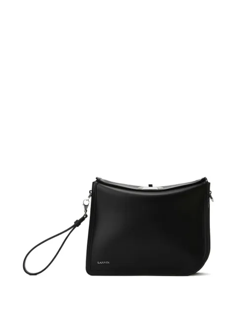 Lanvin logo-plaque clutch bag