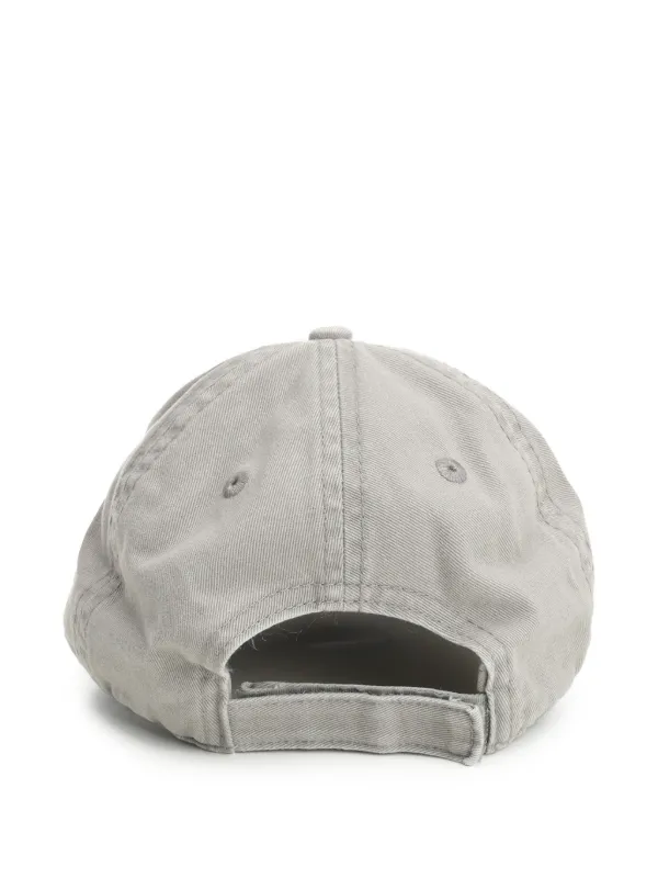 The Attico frayed-edge Baseball Cap Grey FARFETCH PH - Main Image