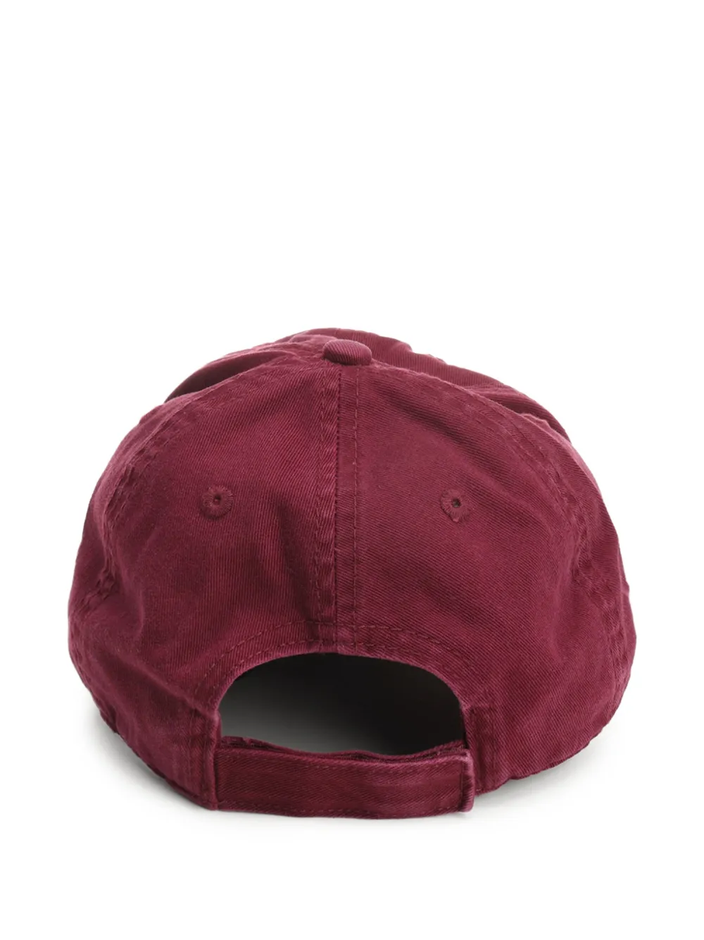 The Attico Honkbalpet met geborduurd logo en franje - Rood