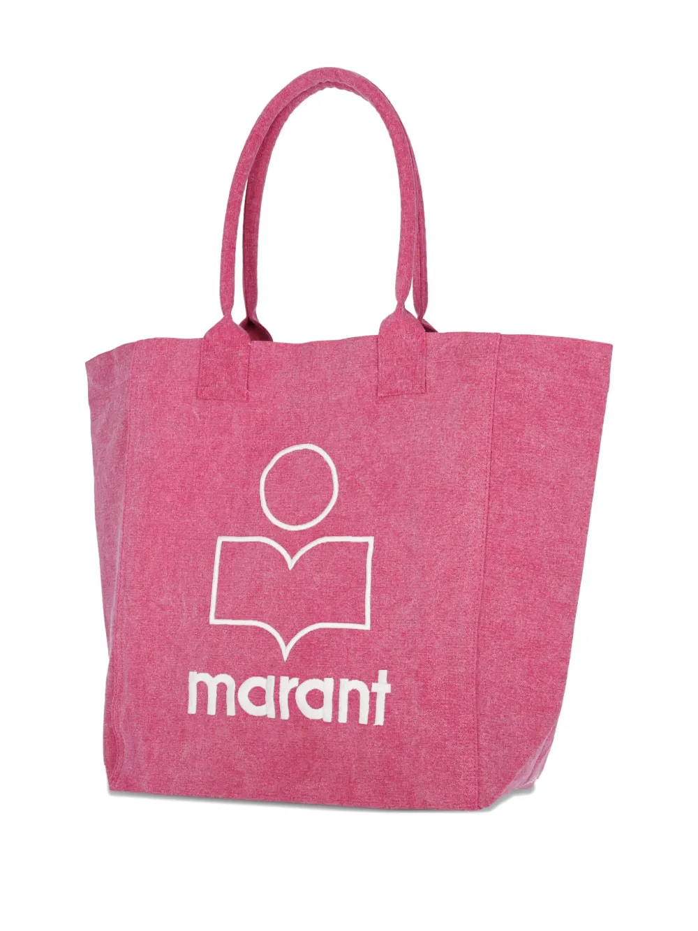 ISABEL MARANT Yenky logo-embroidered tote bag Roze