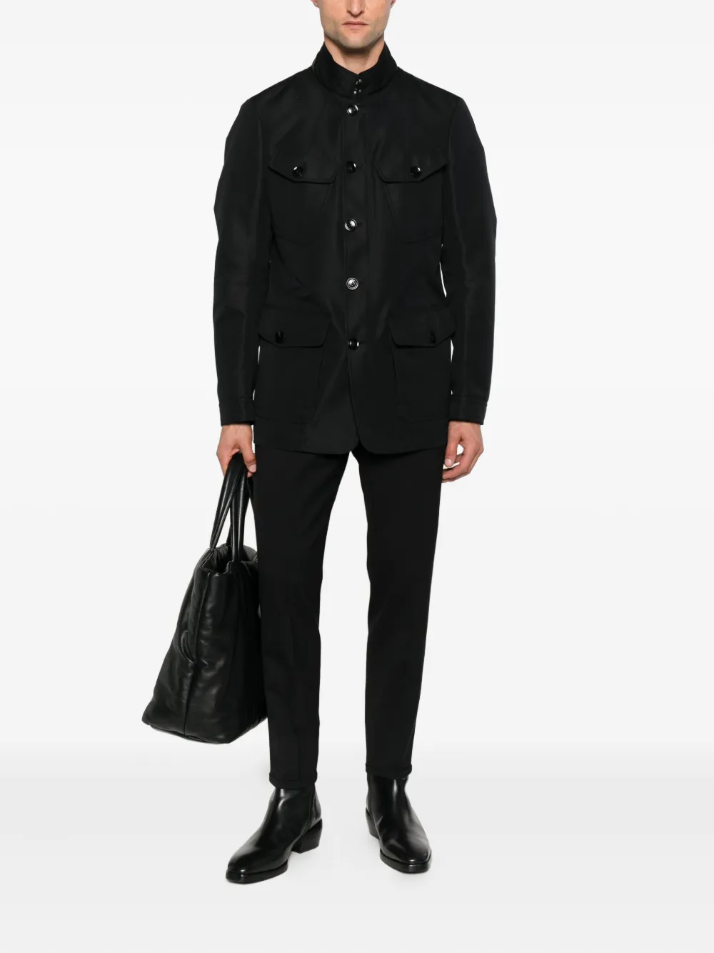TOM FORD Jack met klepzak Zwart
