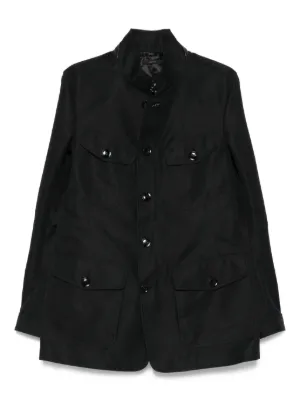 極美品TOM FORDトムフォード ブラックコットンギャバジンジャケット50 TOM FORD(トムフォード) セットアップスーツ ブラック サイズ 50