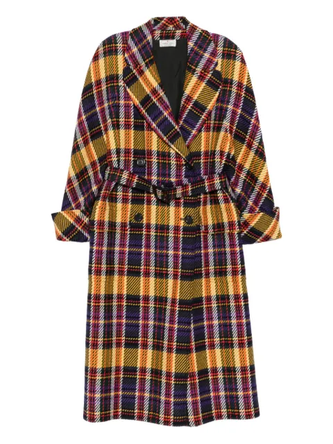 Valentino Garavani Pre-Owned 1980s checked wool coat