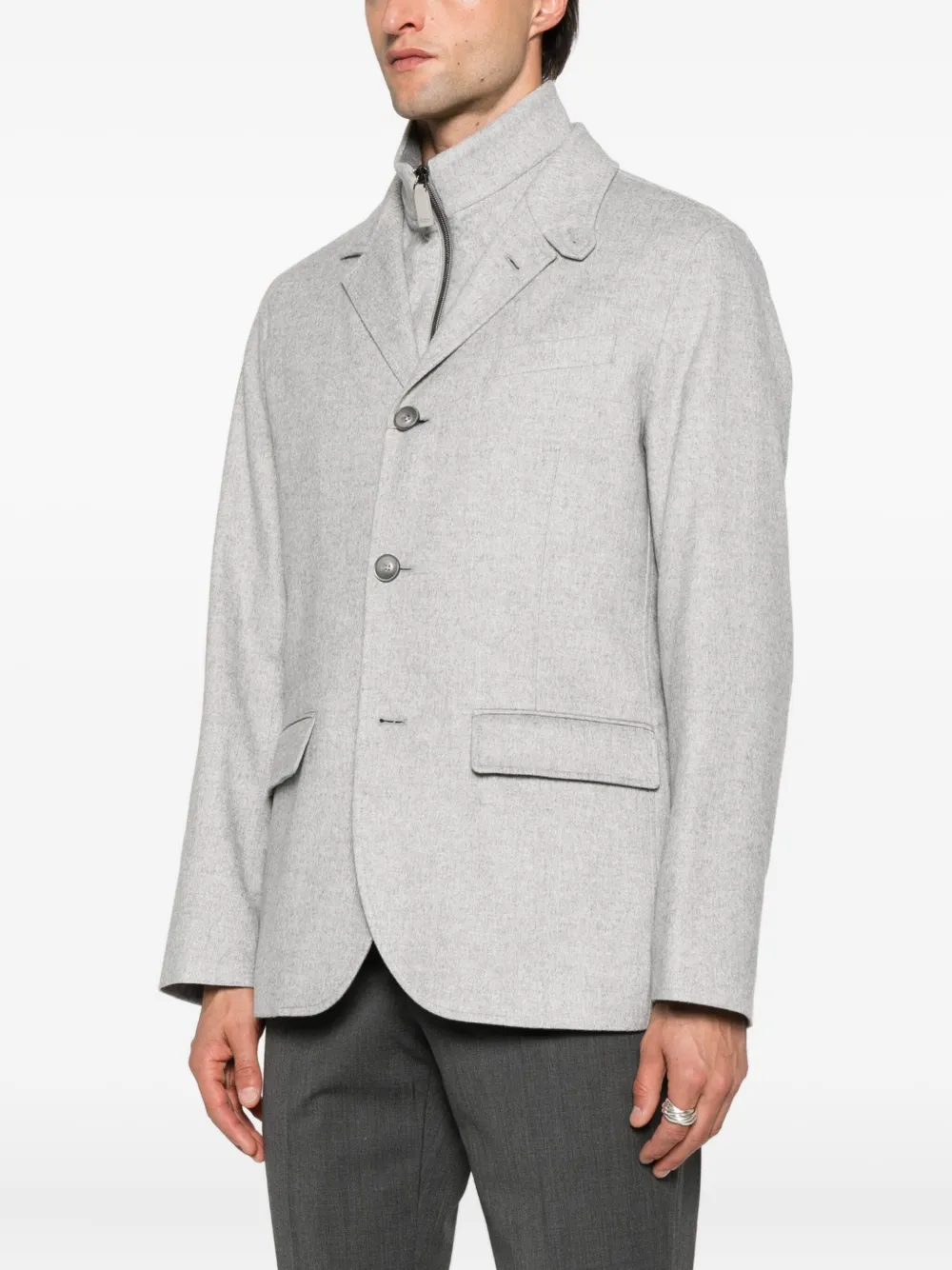 Herno three-button blazer Grijs
