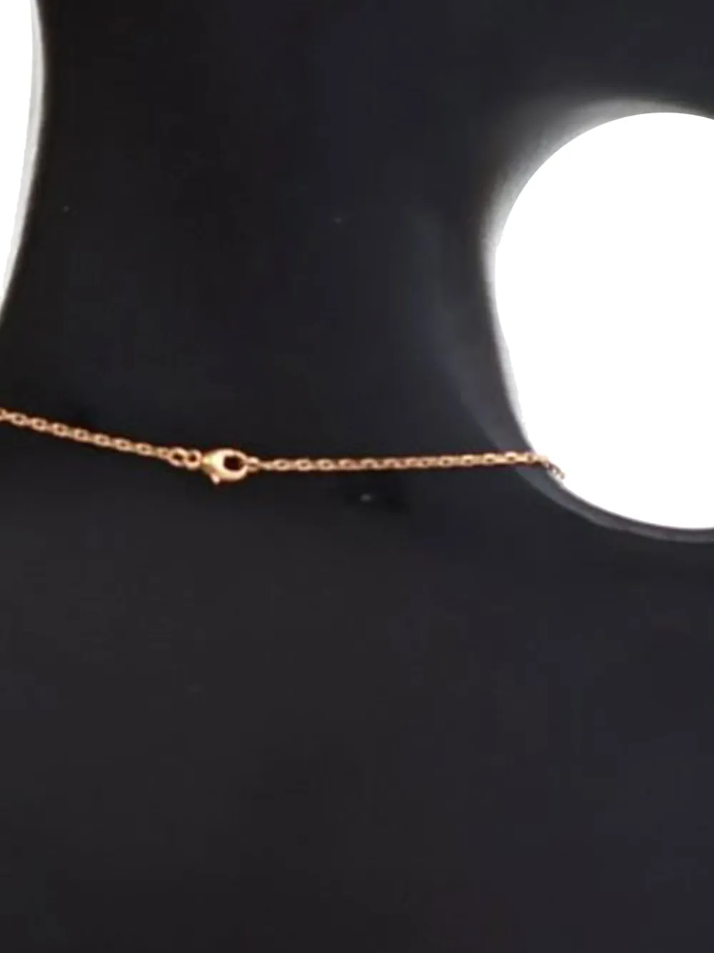 Pre-owned Hermes 2020-2025 Rose Gold Plated Enamel Pop H Pendant Costume Necklace In Pink