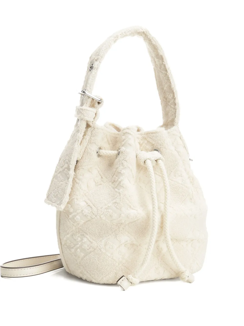 cotton-blend bucket bag