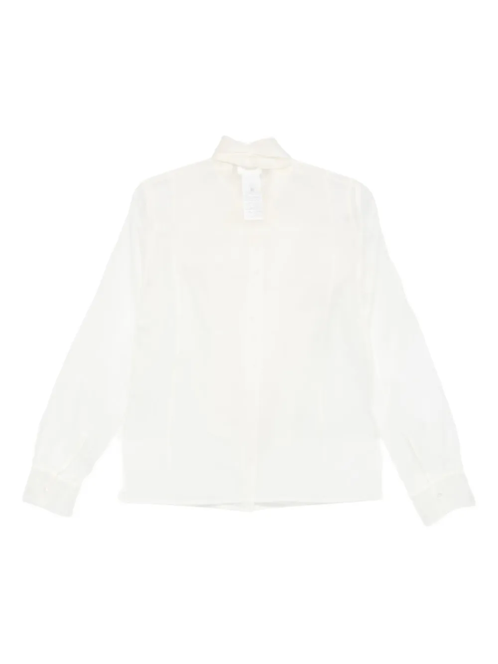 P.A.R.O.S.H. Blouse met vlinderstrik en lange mouwen - Wit