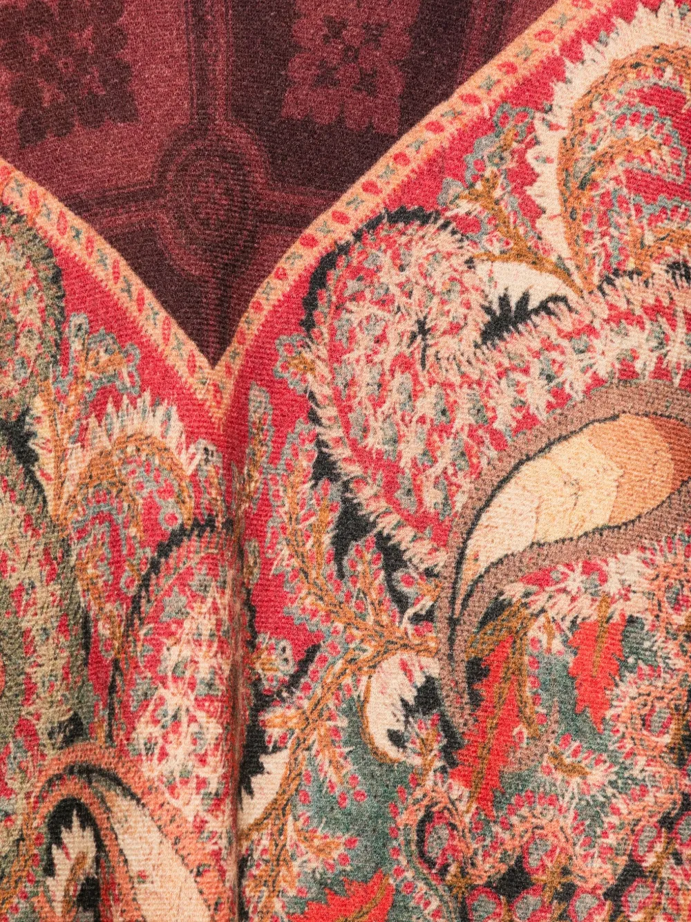 Pierre-louis Mascia Paisley-print Fringed Shawl In Brown
