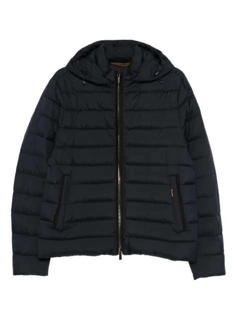 Moorer hooded quilted jacket