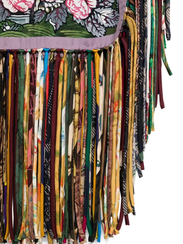 Pierre-Louis Mascia Aloeuw floral-print Fringed Scarf