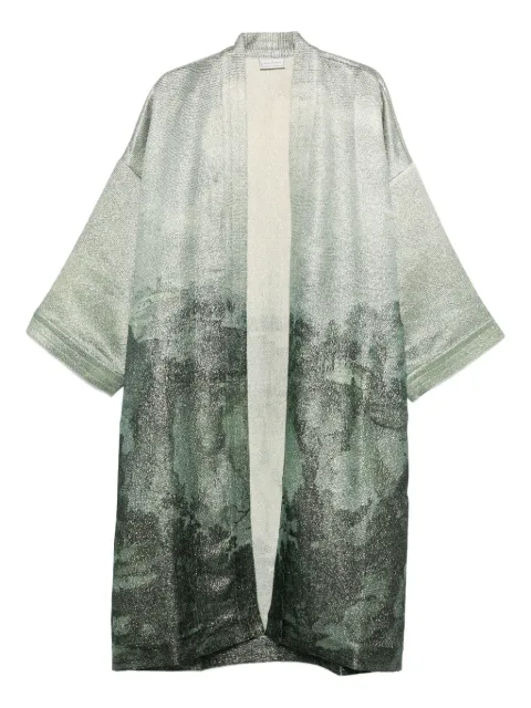 Pierre-Louis Mascia abstract-print open-front jacket 