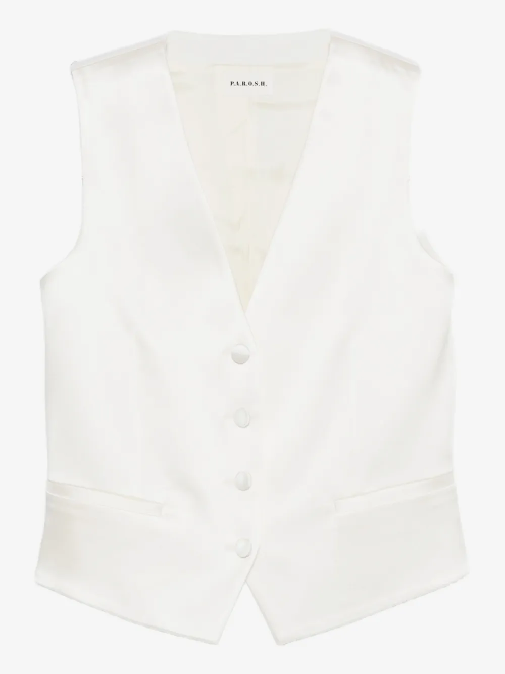 P.A.R.O.S.H. chaleco con botones | blanco | Image 1