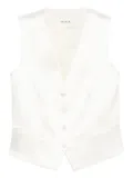 P.A.R.O.S.H. button-fastening waistcoat - White