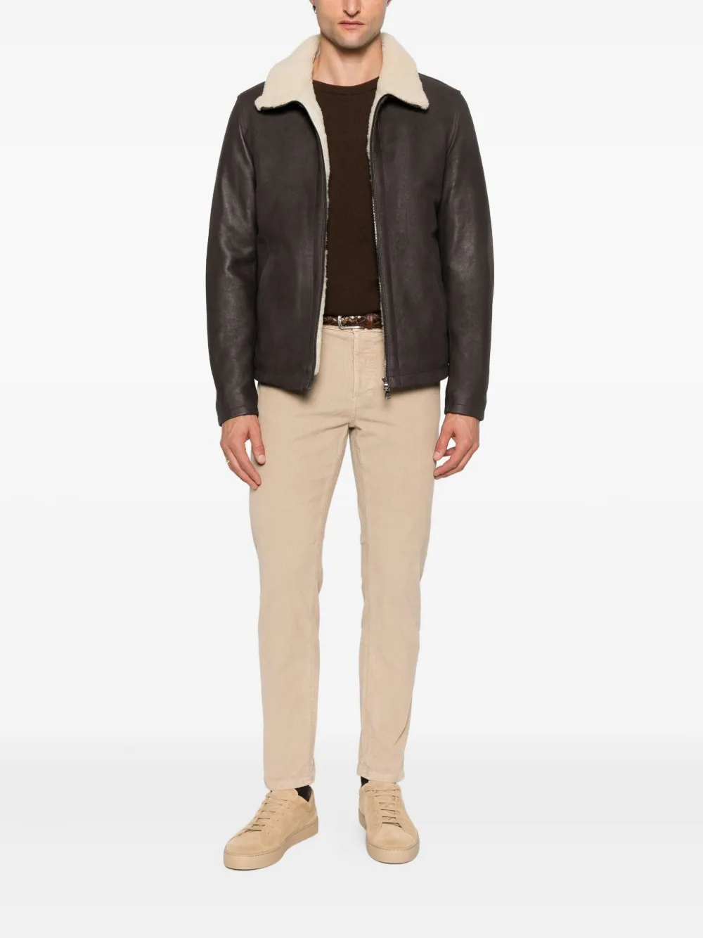 PT Torino five-pocket corduroy trousers Beige