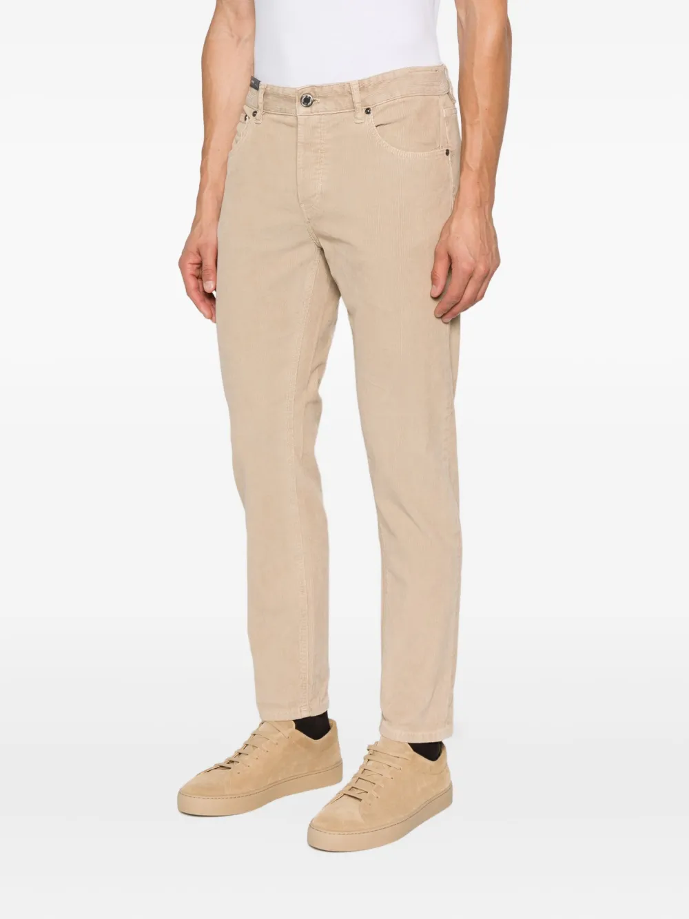 PT Torino five-pocket corduroy trousers Beige