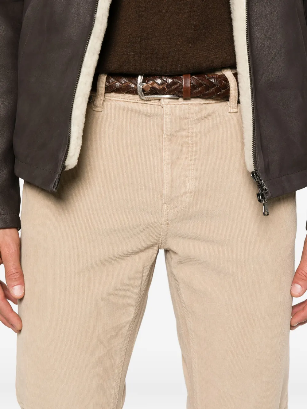 PT Torino five-pocket corduroy trousers Beige