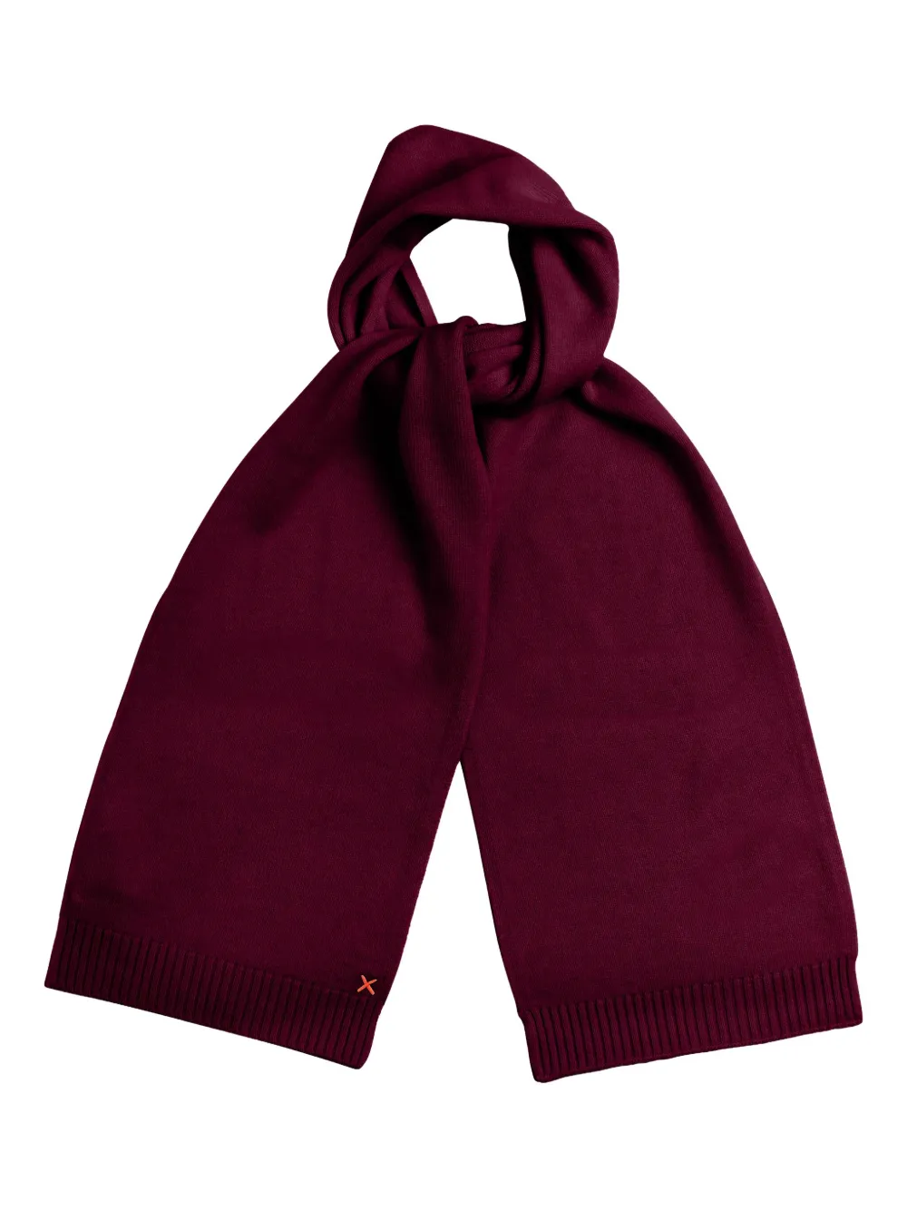 Chinti & Parker Sjaal met geribbelde afwerking - Rood