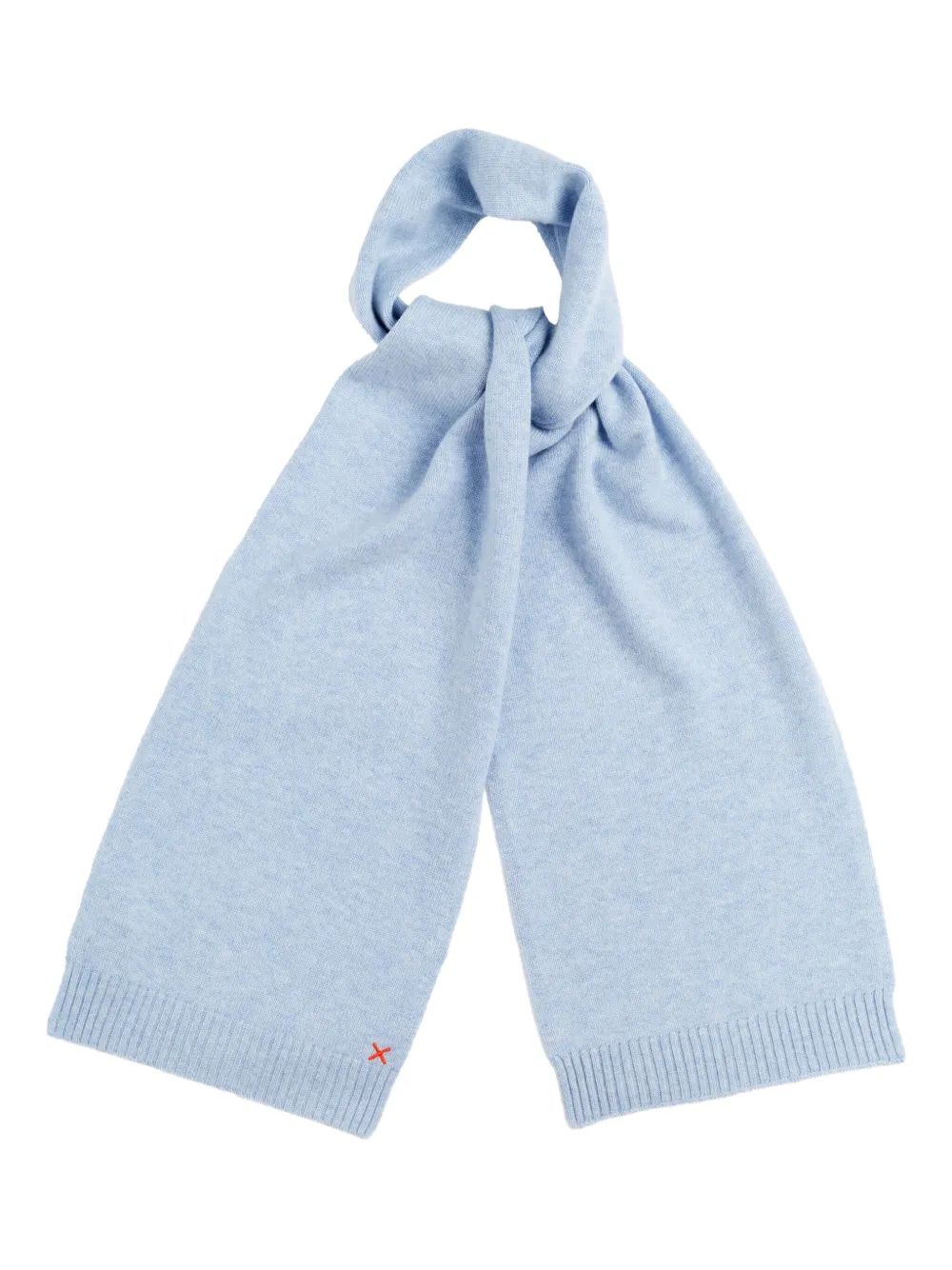 Chinti & Parker Sjaal met geribbelde afwerking - Blauw