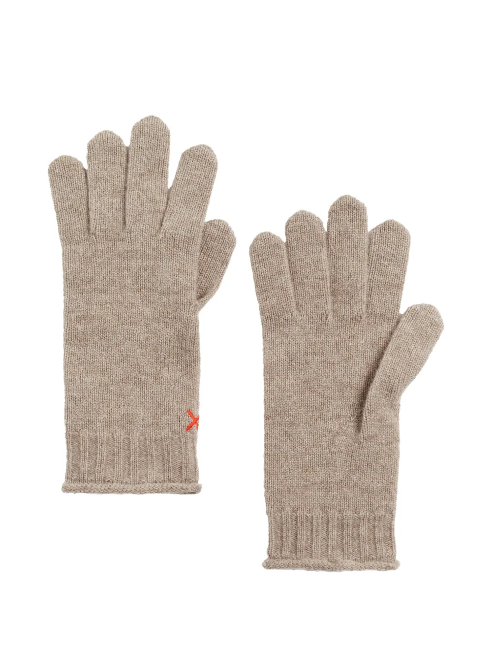 Chinti & Parker Ribbed-cuffs Gloves In Brown