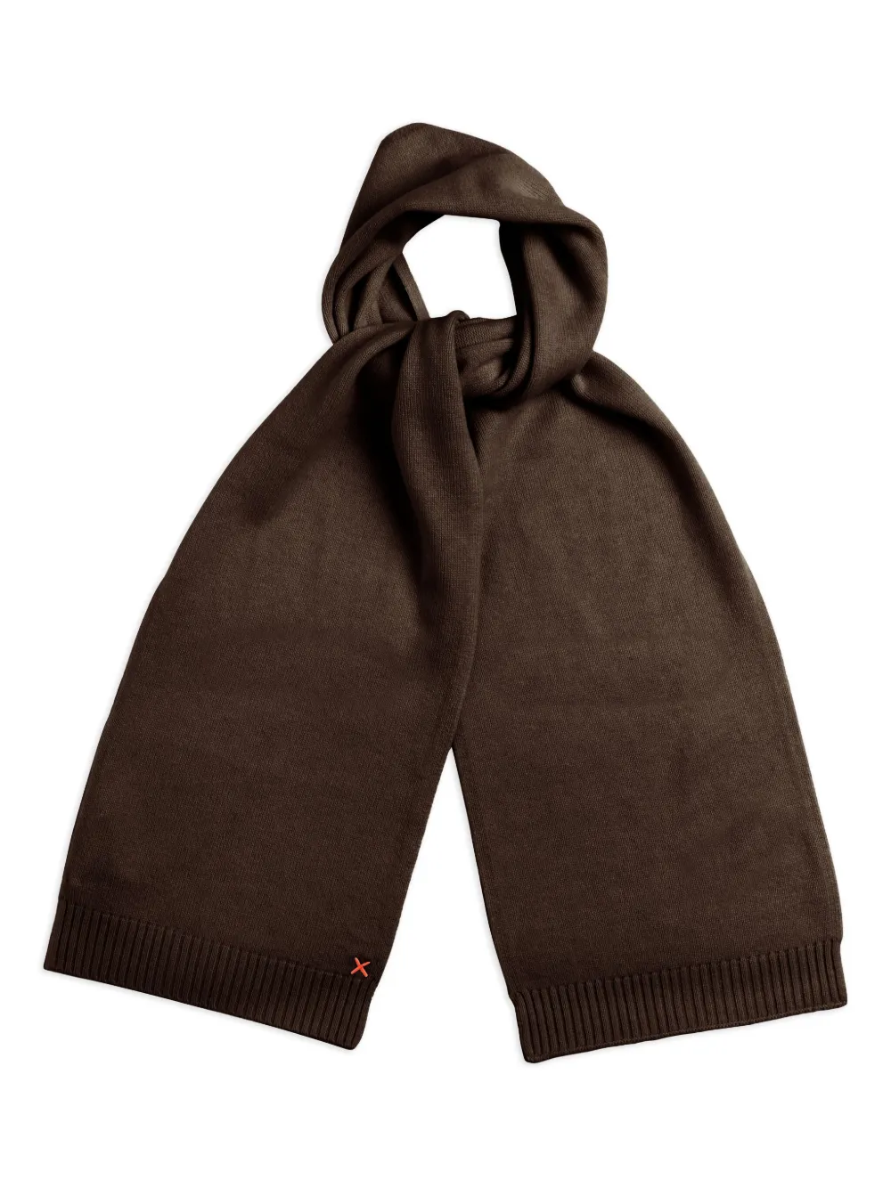Chinti & Parker Ribbed Rectangular Scarf In Brown