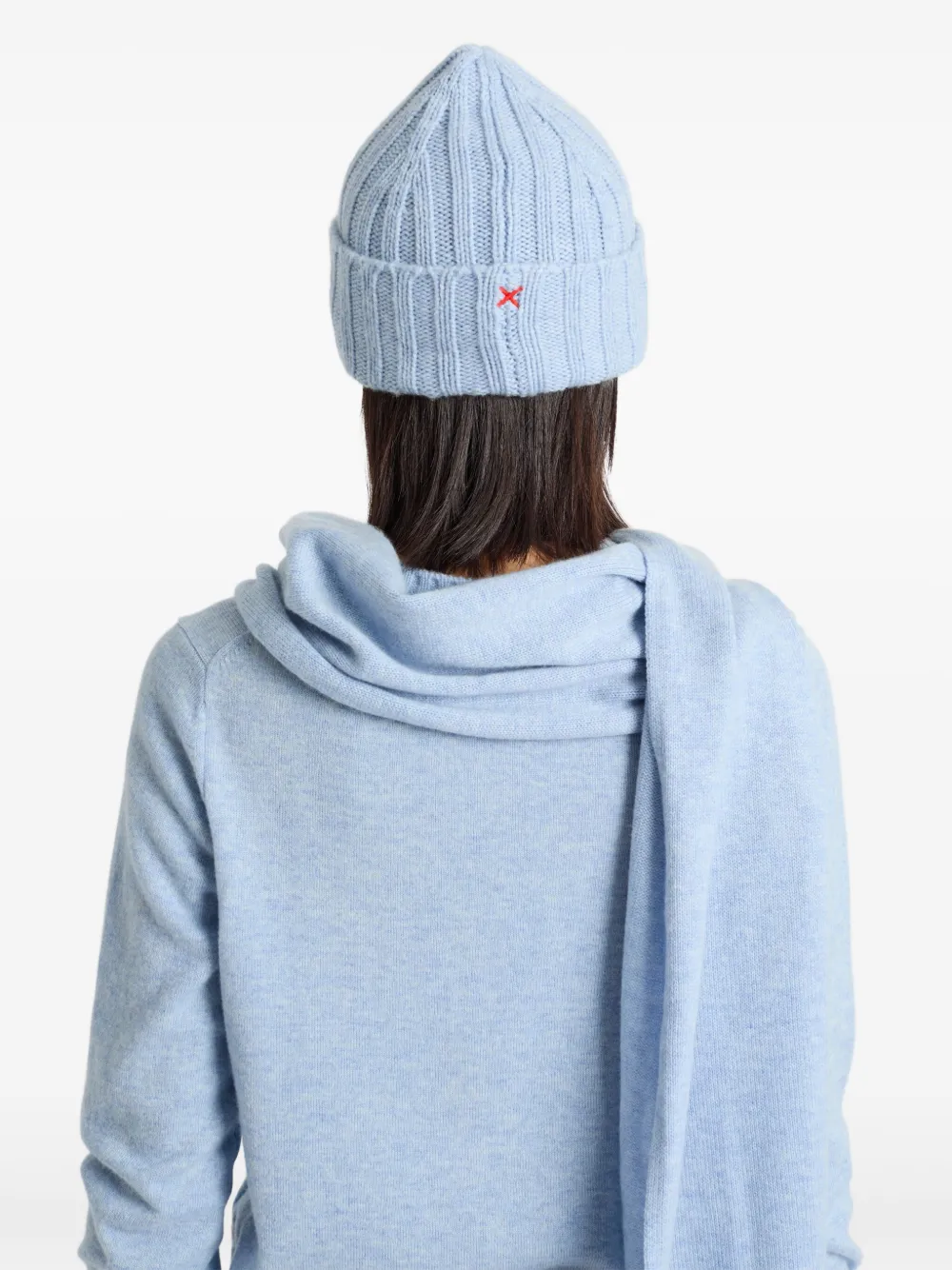 Chinti & Parker Ribgebreide muts - Blauw