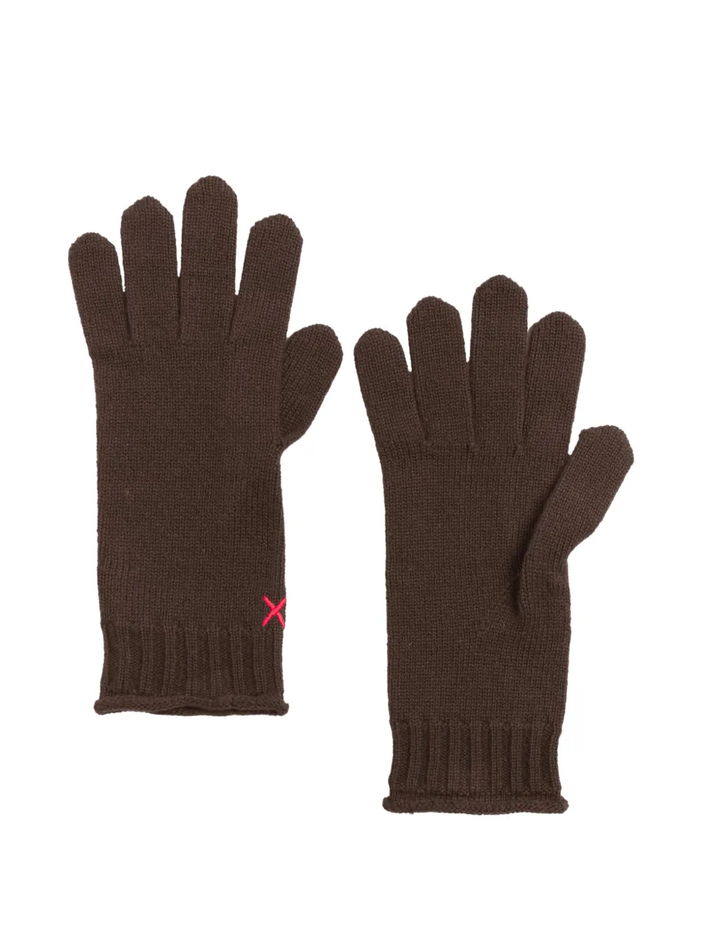Chinti & Parker ribbed-cuff gloves | Brown | Image 1
