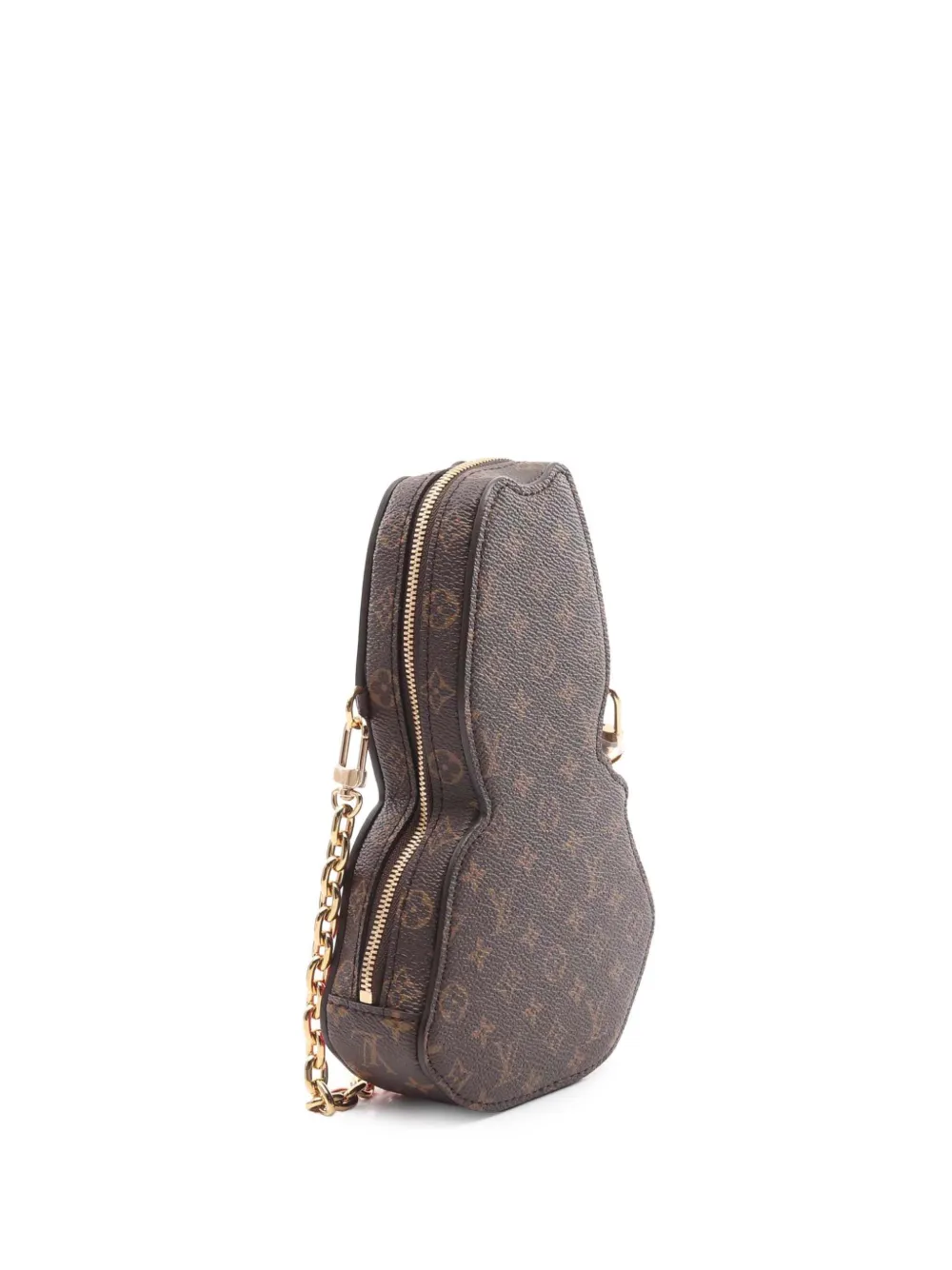 Pre-owned Louis Vuitton 2021-2025 Sun Yitian Shiny Calfskin And Monogram Rabbit Wallet On Chain Crossbody Bag In Pink