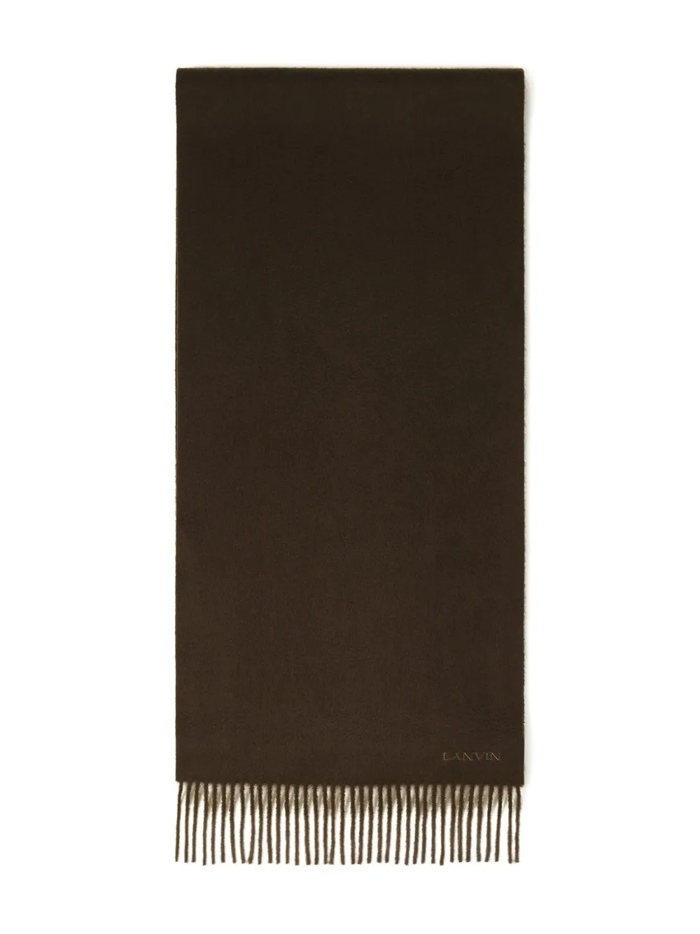 Lanvin écharpe en laine à franges | marron | Image 1