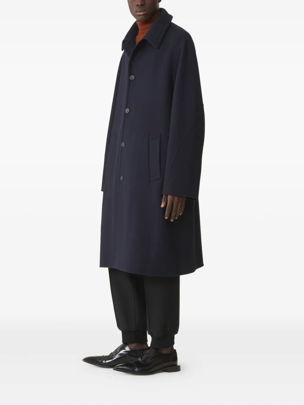 Lanvin Jas met ceintuur Blauw