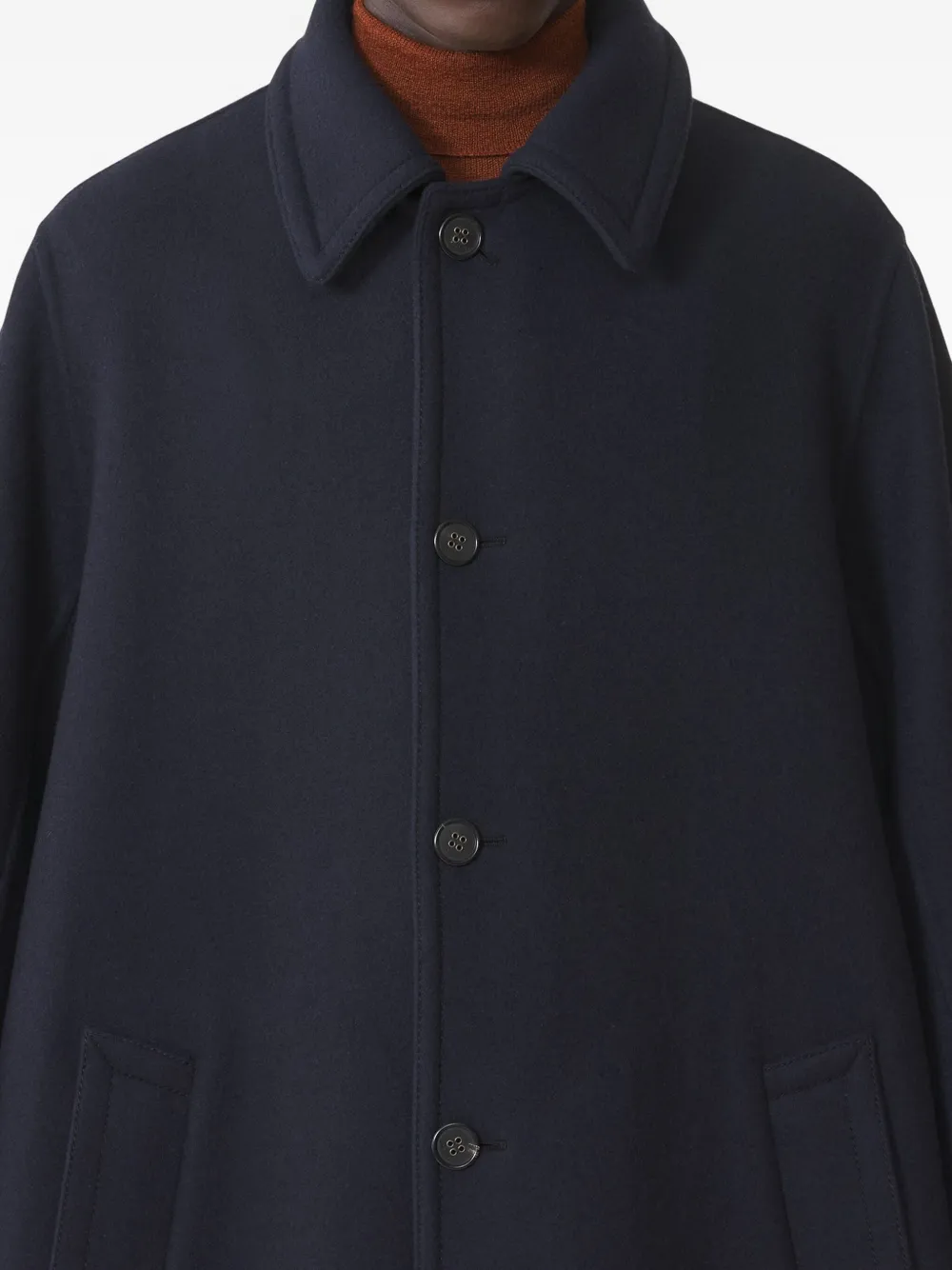 Lanvin Jas met ceintuur Blauw