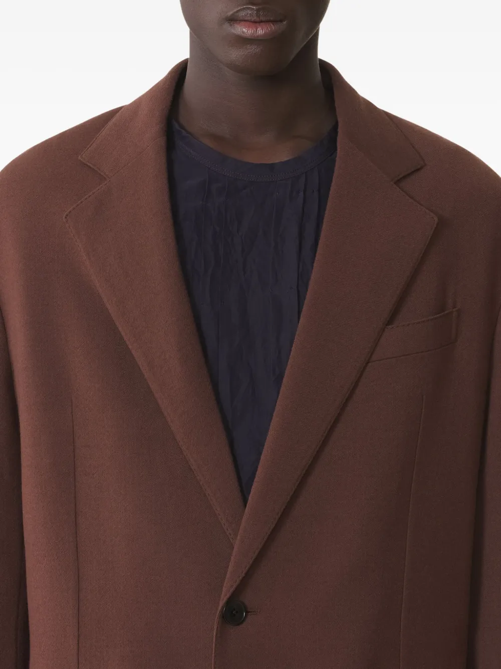Lanvin Wool Blazer In Brown
