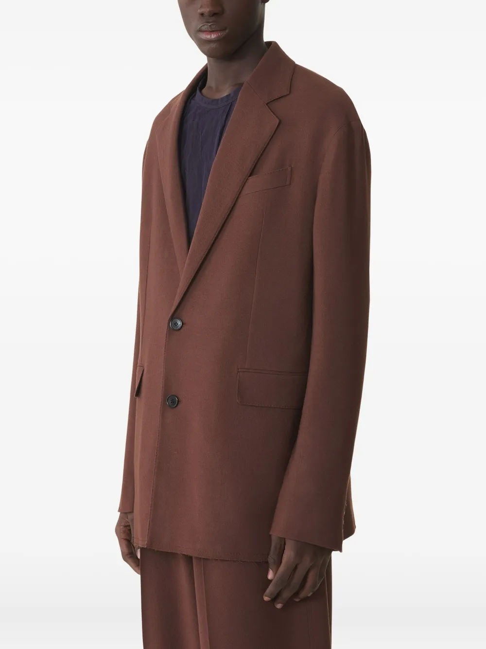 Lanvin Wool Blazer In Brown