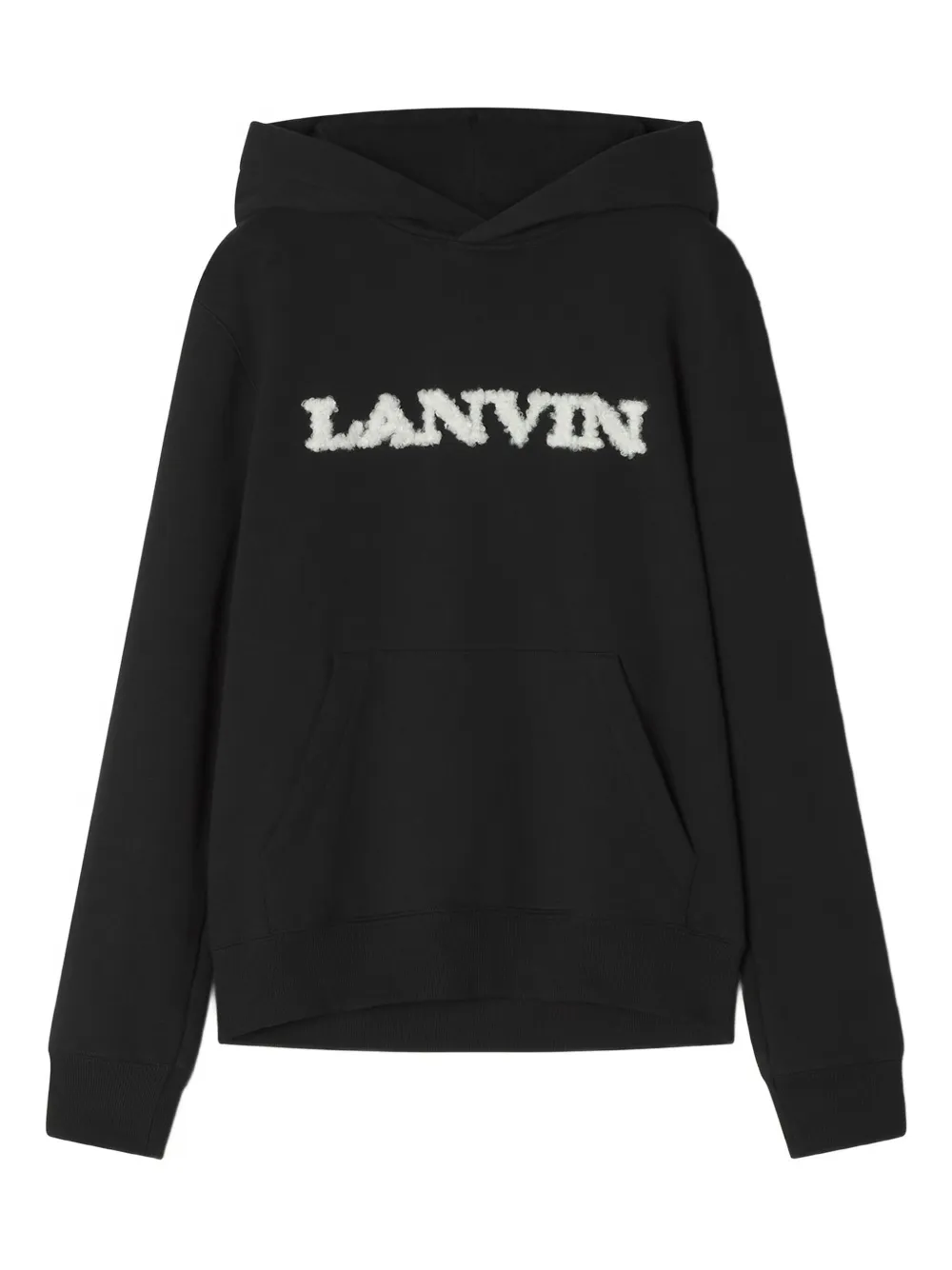 Lanvin Hoodie met borduurwerk Zwart