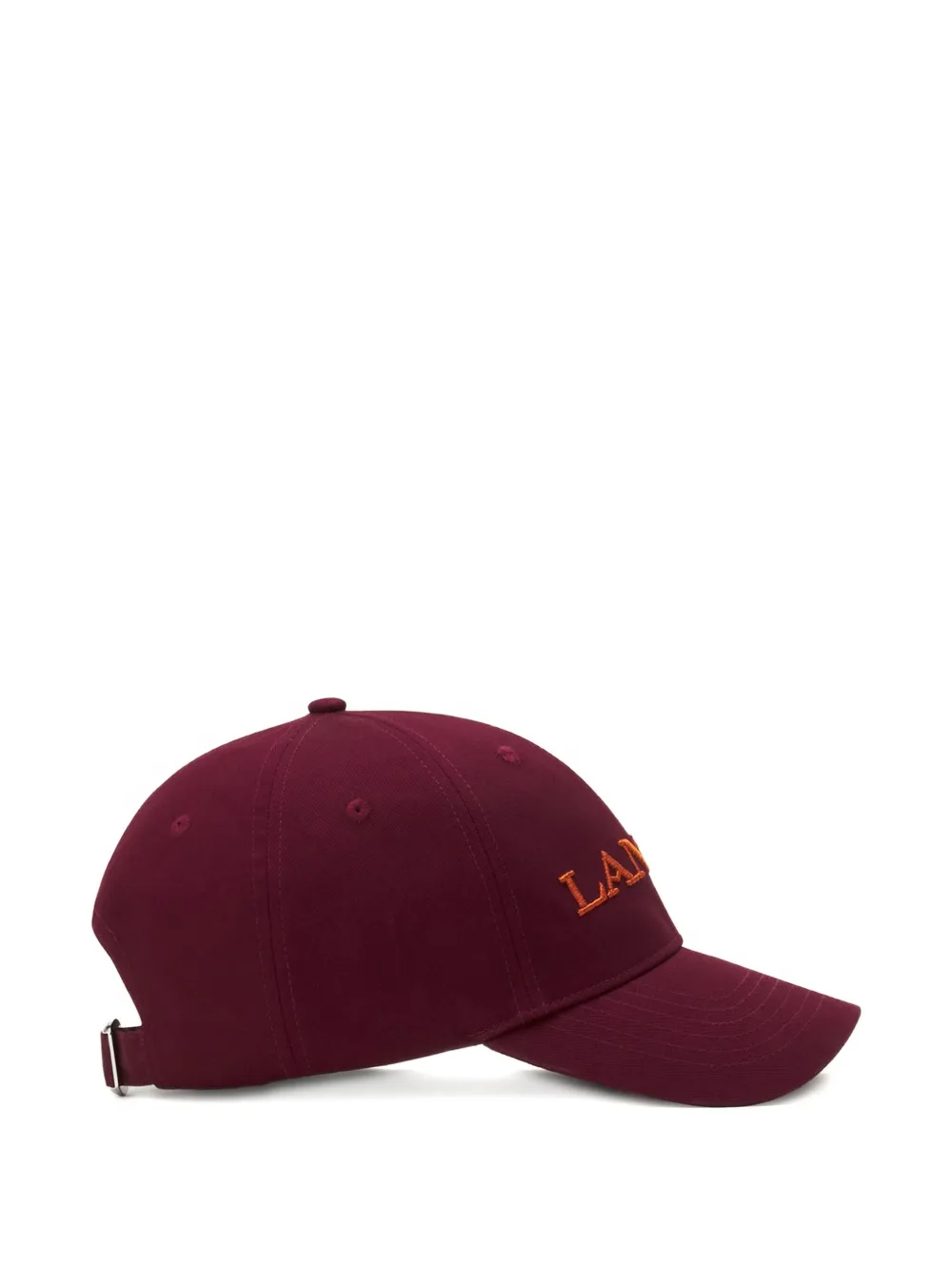 Lanvin Loog-embroidered Cap In Red
