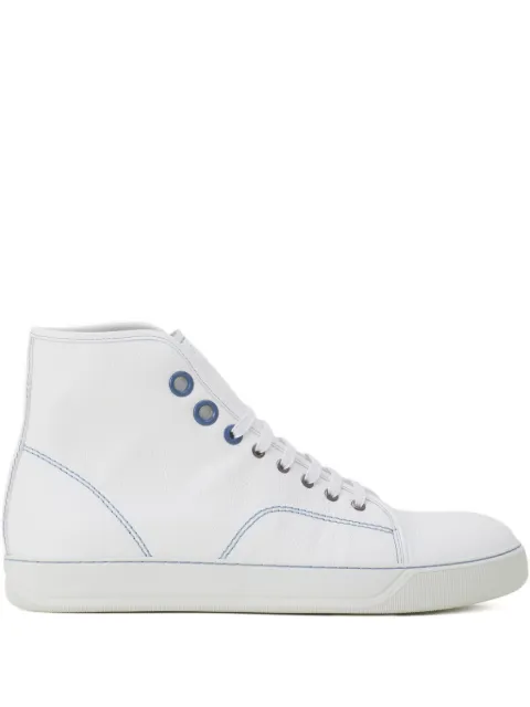 Lanvin leather lace-up sneakers 
