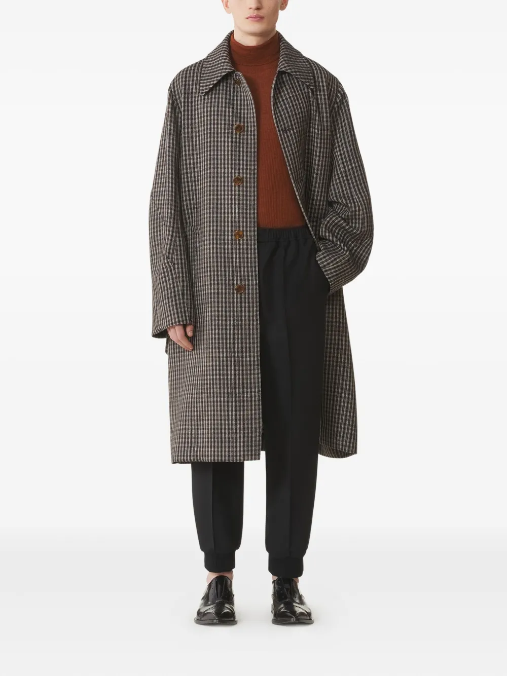 Lanvin abrigo con cinturón | Abrigos con botonadura simple | Image 2