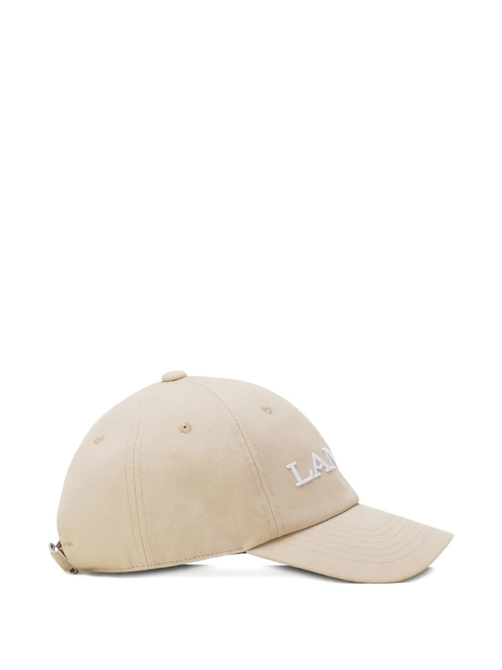 Lanvin Honkbalpet met geborduurd logo - Beige