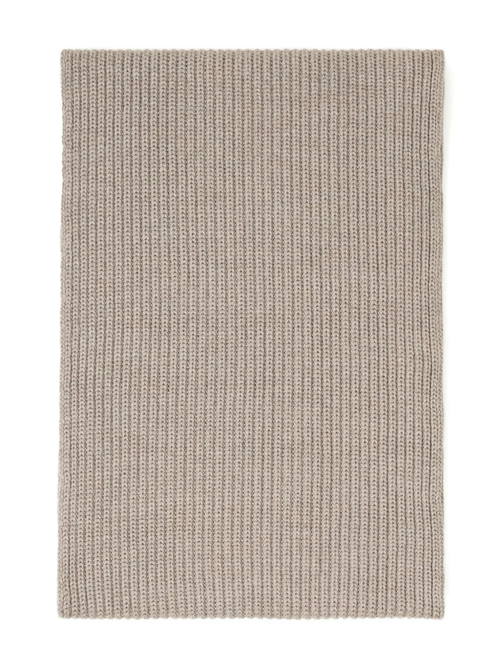Lanvin Ribbed-knit Scarf In Brown