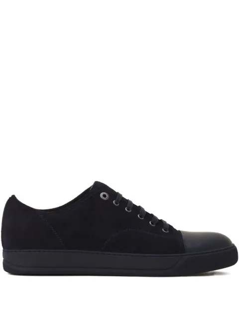 Lanvin suede leather cap-toe sneakers 