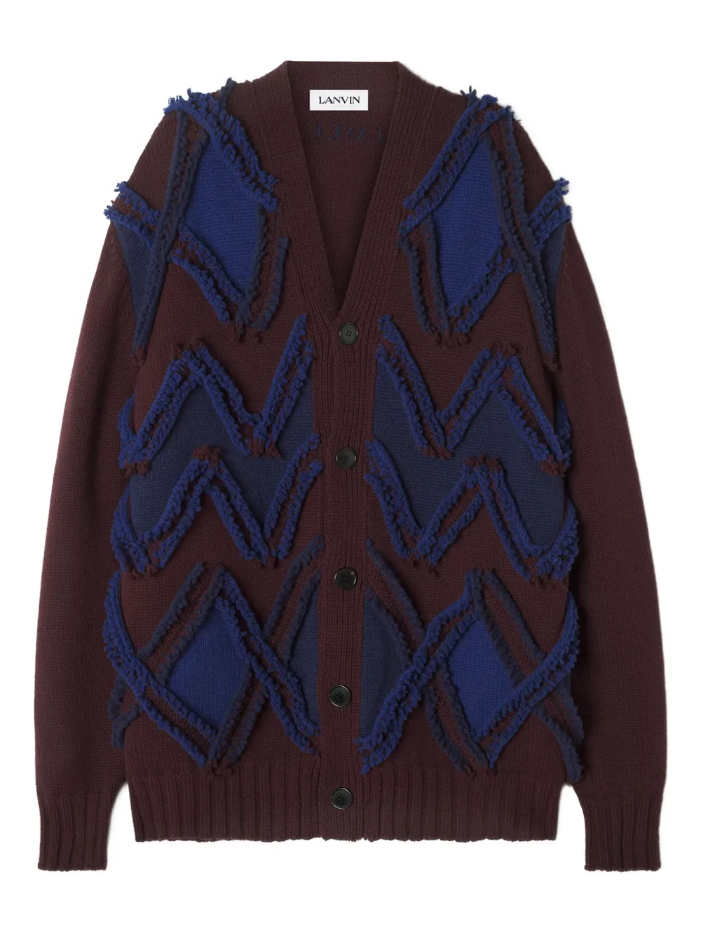 Lanvin Vest met jacquard-patroon Bruin