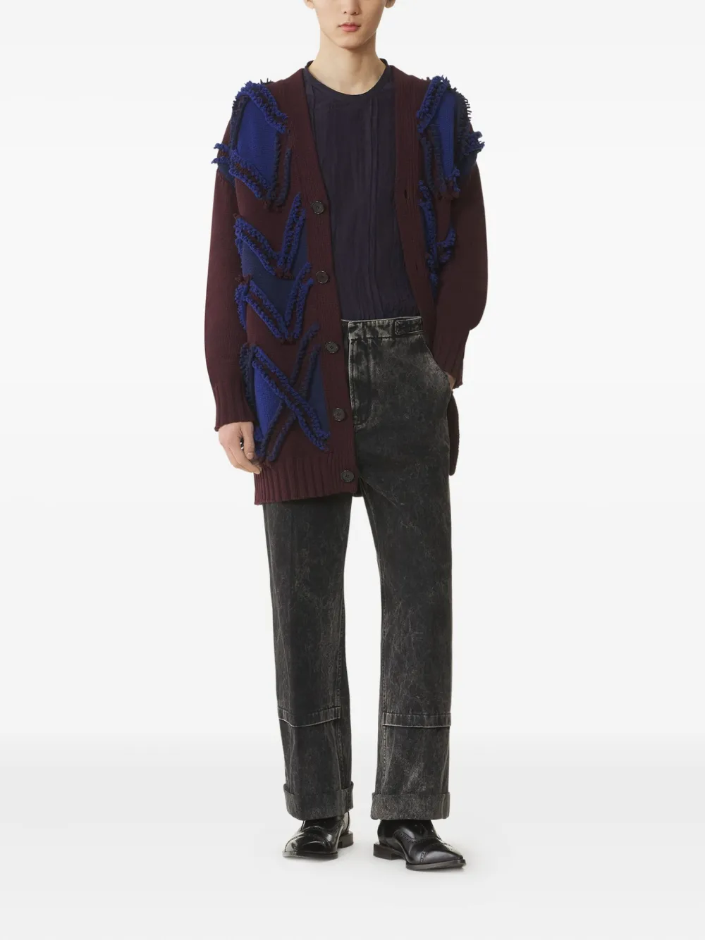Lanvin Vest met jacquard-patroon Bruin