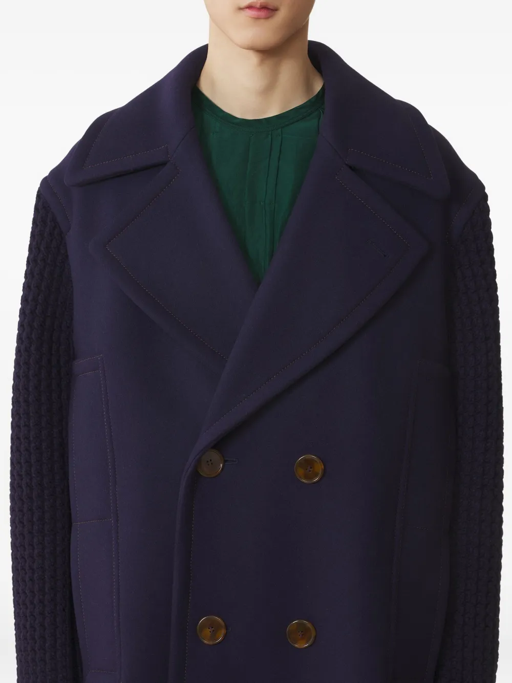 Lanvin Jas van scheerwol Blauw