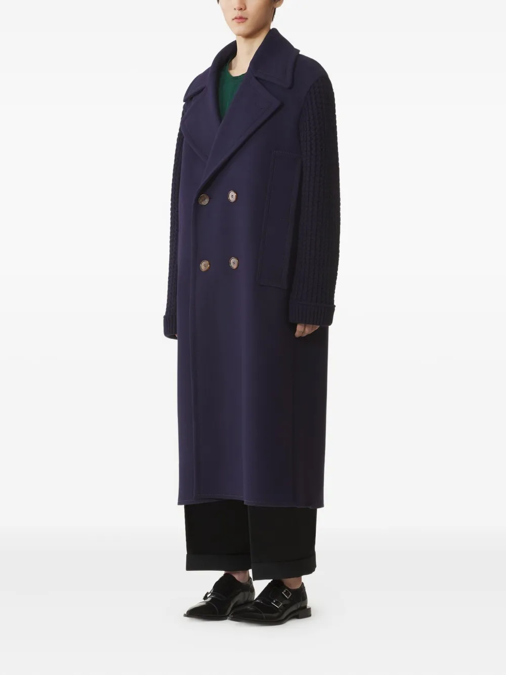 Lanvin Jas van scheerwol Blauw