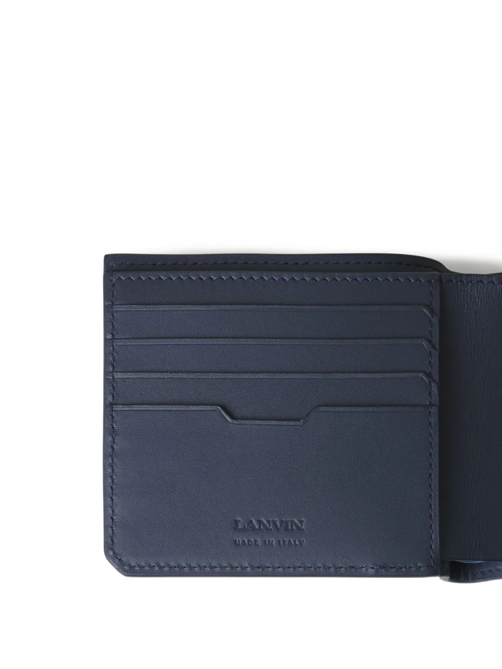 Lanvin Leather Wallet In Blue