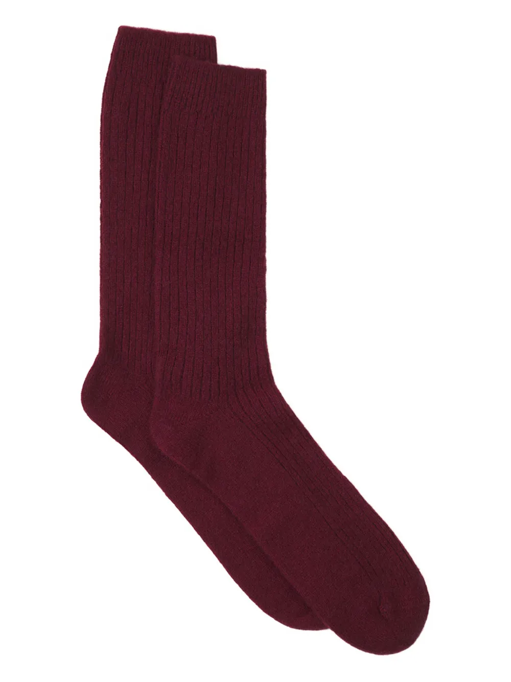 Lanvin Ribgebreide sokken Rood