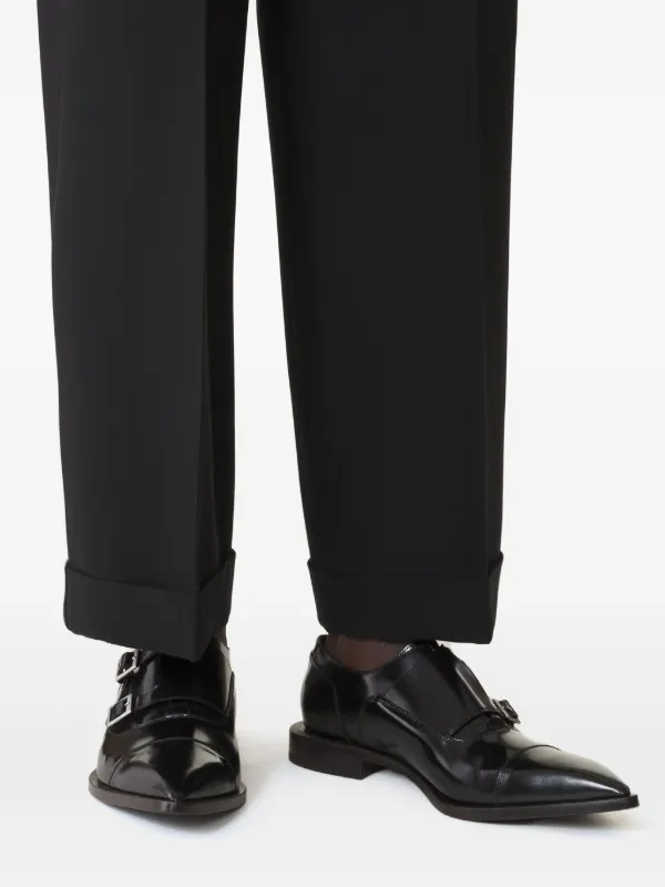 Lanvin ダブルモンクシューズ | ブラック | FARFETCH JP