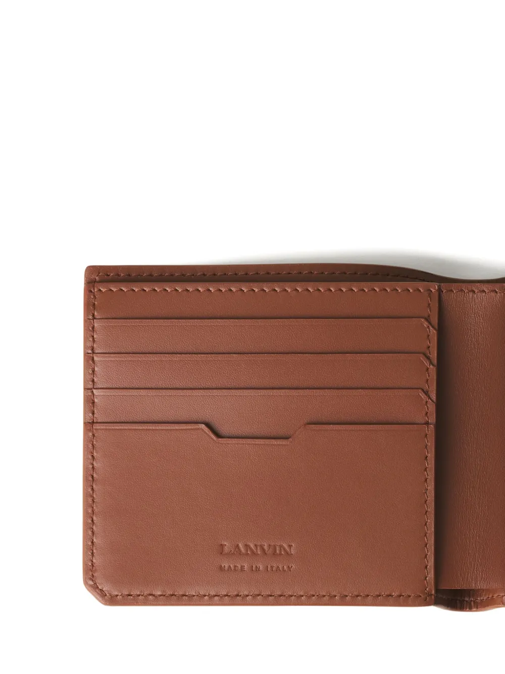 Lanvin Leather Wallet In Brown
