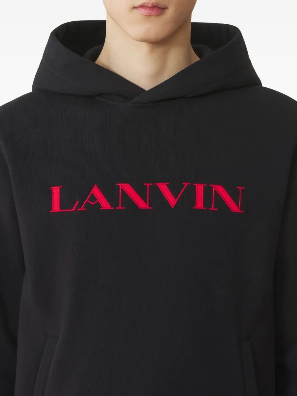 Lanvin Hoodie met logoprint Zwart