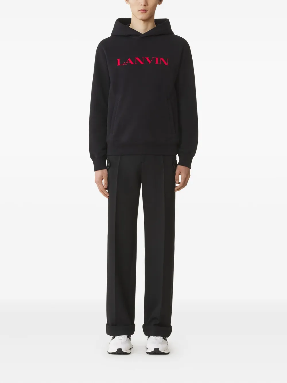 Lanvin Hoodie met logoprint Zwart